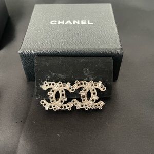 Chanel CC clip on earrings
